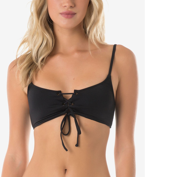 O'Neill Juniors Lace Up Bikini Top Medium - Picture 2 of 2